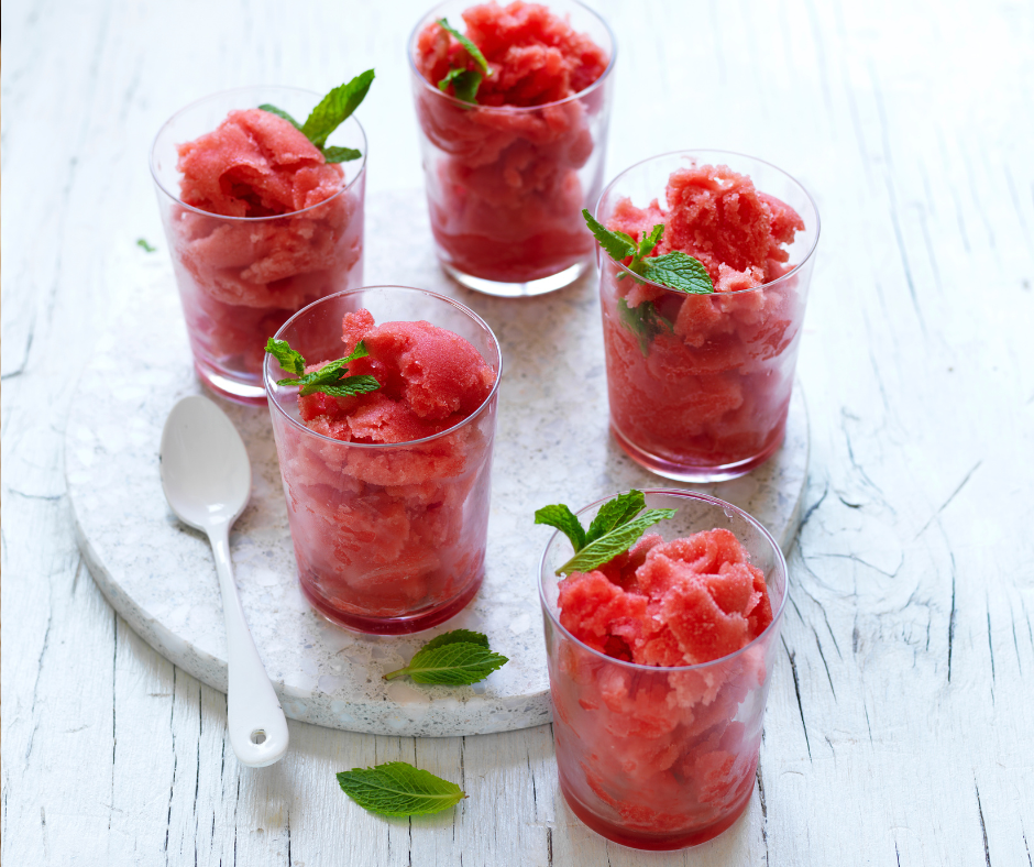 Watermelon and Lime Sorbet
