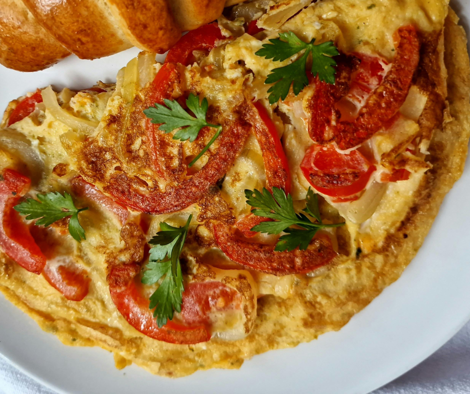 Ham and Tomato Omelette