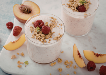 Peach and Raspberry Smoothie