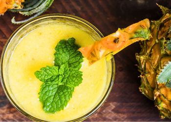 Pineapple, Ginger and Mint Frappe